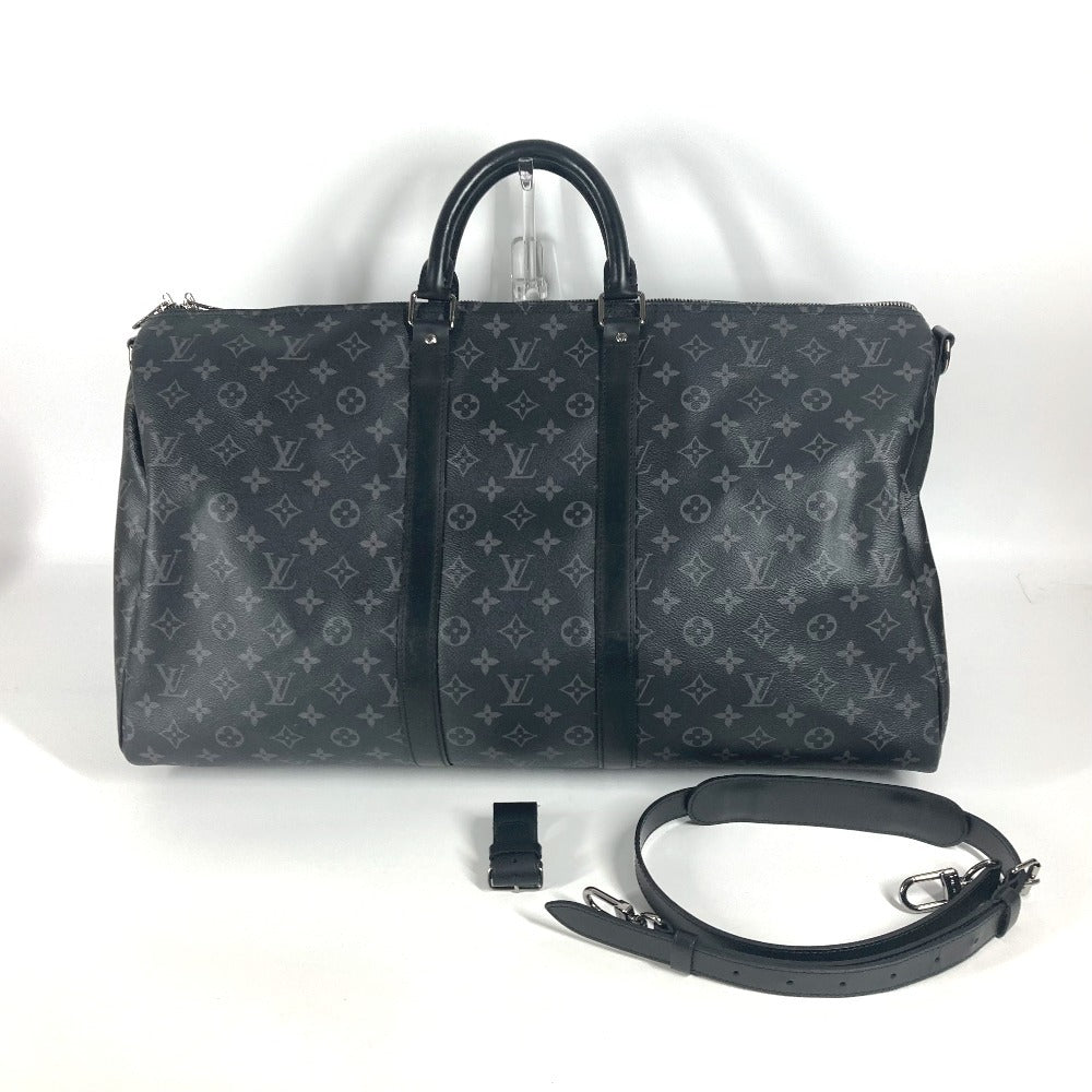 LOUIS VUITTON Boston Duffel bag M40605 Monogram Eclipse Canvas black Monogram Eclipse Keepall ã»bandouliere55