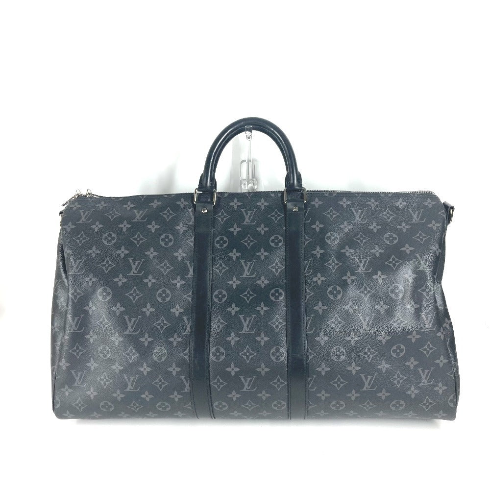 LOUIS VUITTON Boston Duffel bag M40605 Monogram Eclipse Canvas black Monogram Eclipse Keepall ã»bandouliere55
