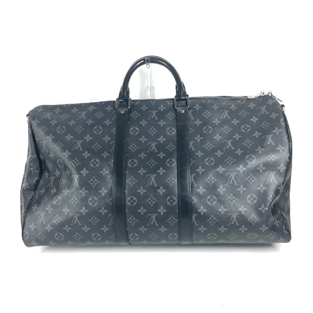 LOUIS VUITTON Boston Duffel bag M40605 Monogram Eclipse Canvas black Monogram Eclipse Keepall ã»bandouliere55