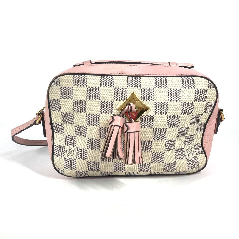 LOUIS VUITTON Shoulder Bag N40155 Damier Azur Canvas white Damier Azur Saintonge