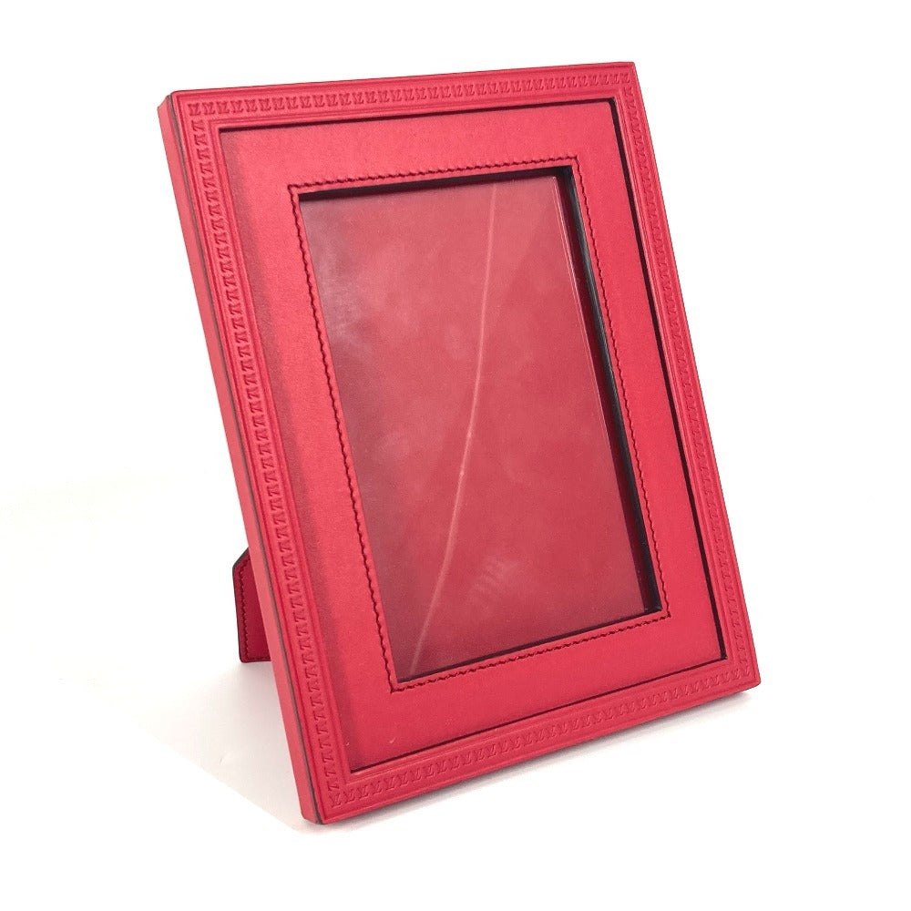 LOUIS VUITTON Photo frame R97893 leather Red LV logo CARDUL PHOTOHENRI MM unisex(Unisex)