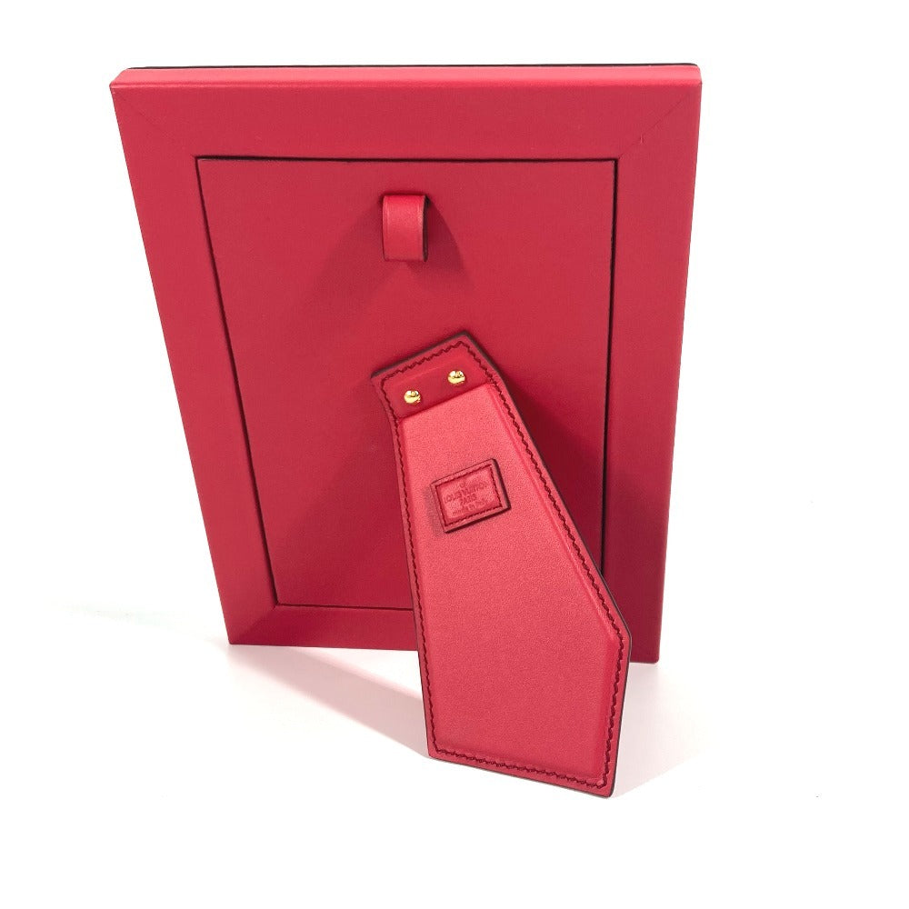 LOUIS VUITTON Photo frame R97893 leather Red LV logo CARDUL PHOTOHENRI MM unisex(Unisex)