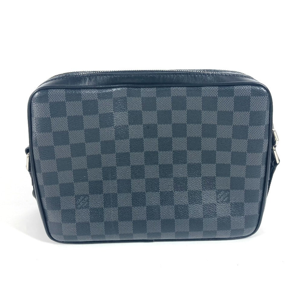 LOUIS VUITTON Shoulder Bag N40087 Damier Grafitto Canvas black Damier Grafitte Trocadero unisex(Unisex)