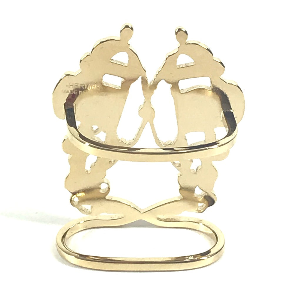 HERMES Scarf ring metal gold Brides de Gala