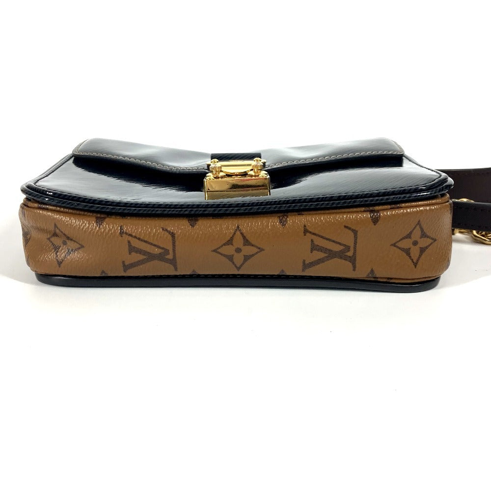 LOUIS VUITTON Shoulder Bag M54990 Monogram reverse canvas black Shiny Epi Monogram Reverse Pochette Metis MINI