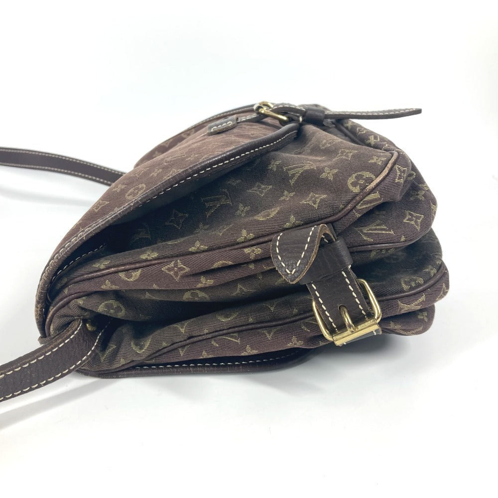 LOUIS VUITTON Shoulder Bag M95227 Monogram Mini-LinCanvas Brown Monogram mini run Saumur 30 Women