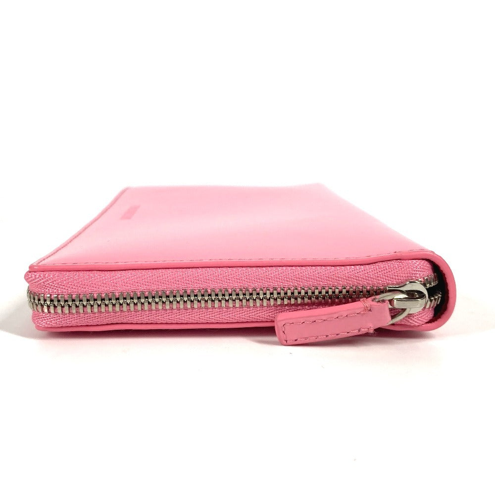 BALENCIAGA Long Wallet Purse 664041 leather pink Essential