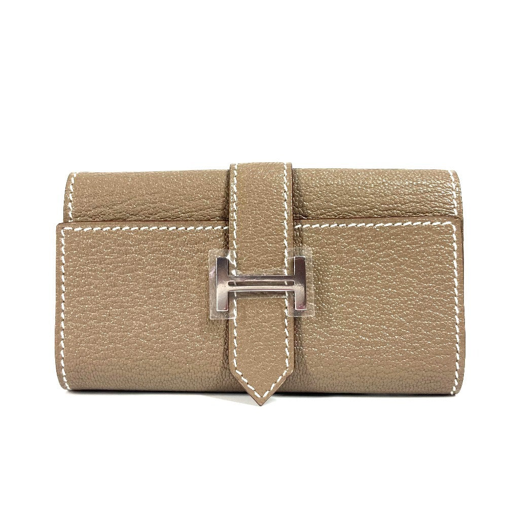 HERMES Key case Key holder  Shave Gray type Bearn 4P 4-row