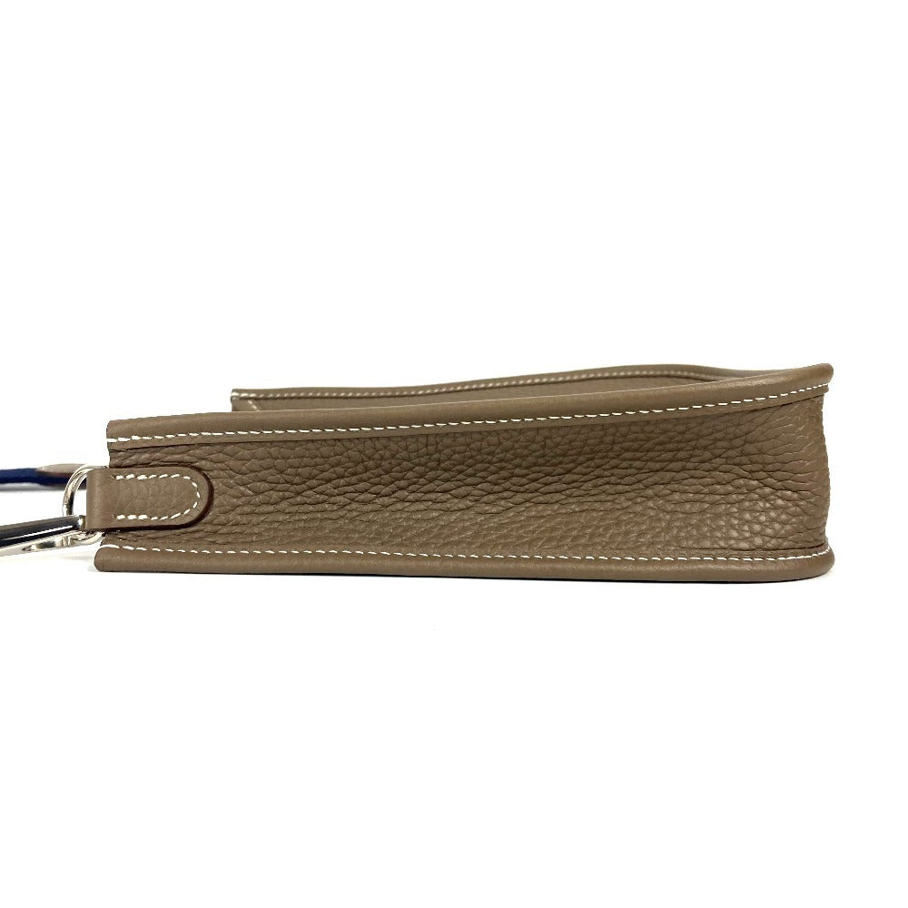 HERMES Shoulder Bag Taurillon Clemence Gray type Evelyn TPM Amazone Long