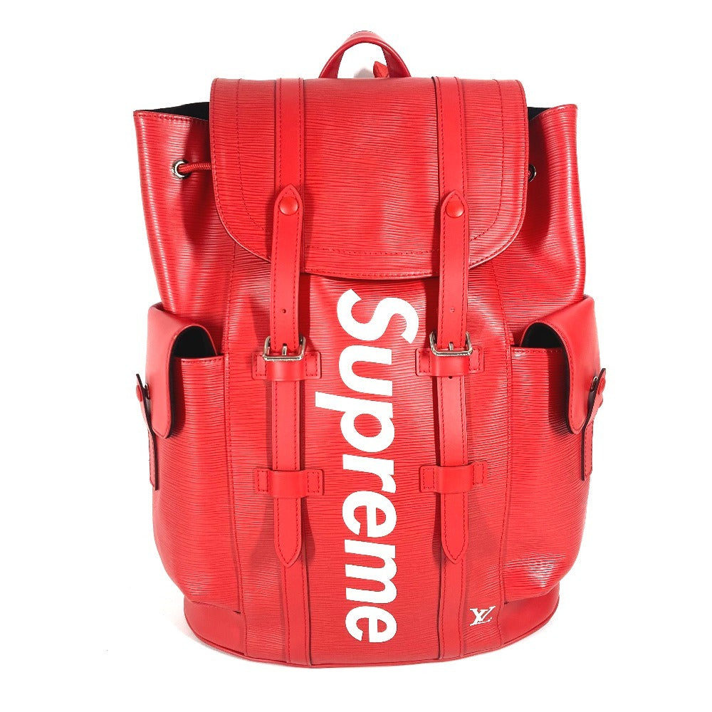 LOUIS VUITTON Backpack M53414 Epi Leather Red Supreme SUPREME collaboration Epi Christopher PM