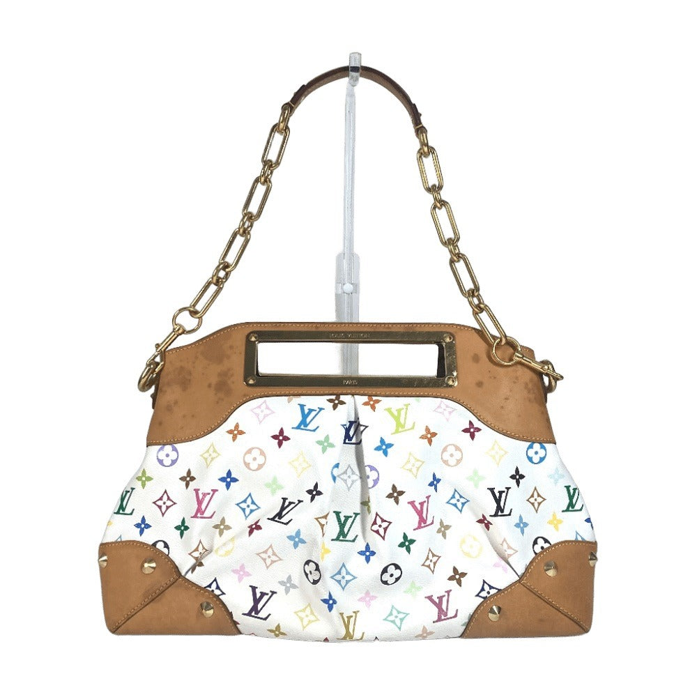 LOUIS VUITTON Shoulder Bag M40253 Monogram multicolor canvas white Monogram multicolor Judy GM