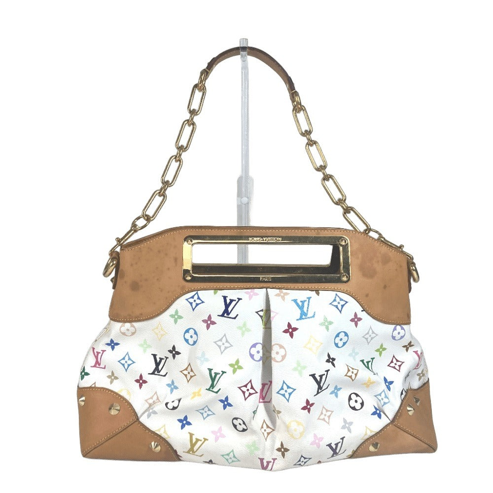 LOUIS VUITTON Shoulder Bag M40253 Monogram multicolor canvas white Monogram multicolor Judy GM