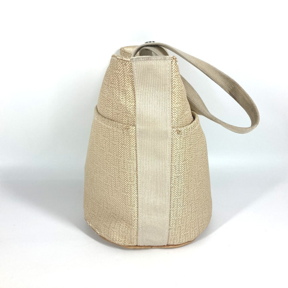 HERMES Handbag canvas beige Saksaw PM Saksaw PM