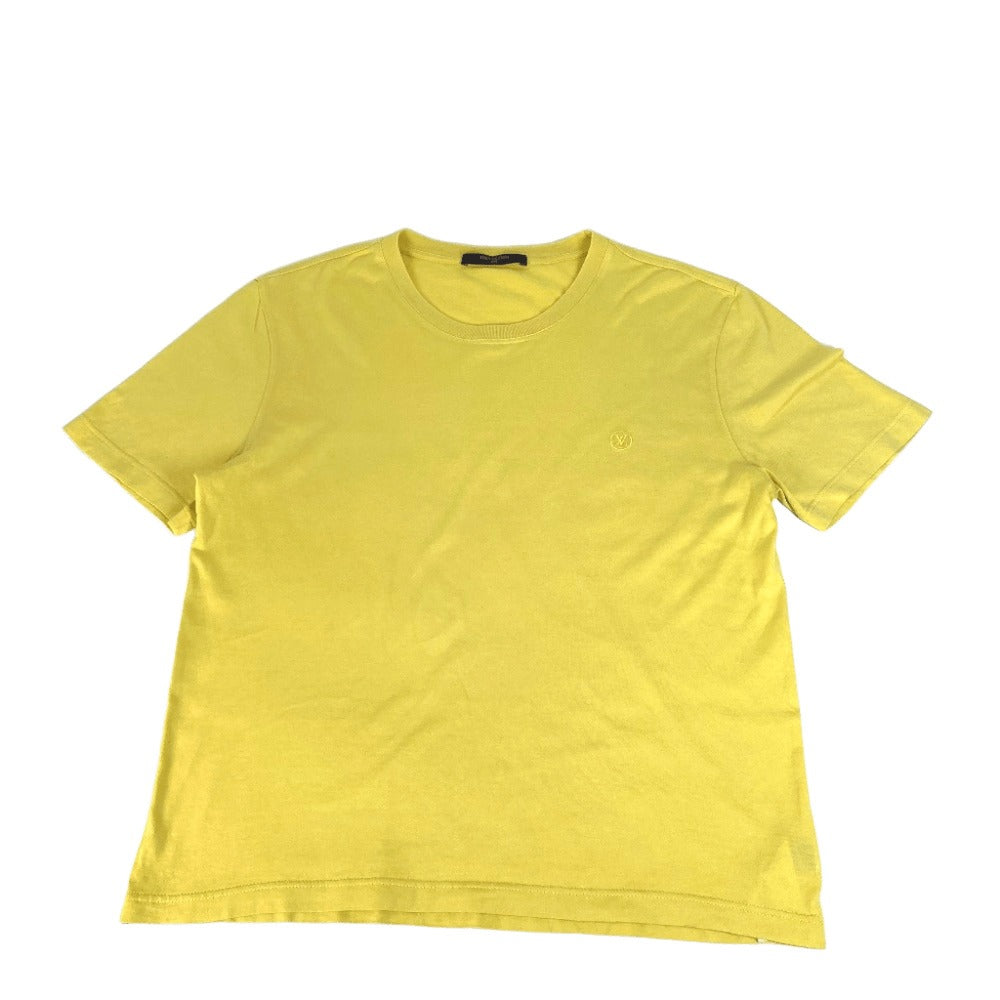 LOUIS VUITTON Short sleeve T-shirt cotton yellow logo LV circle L