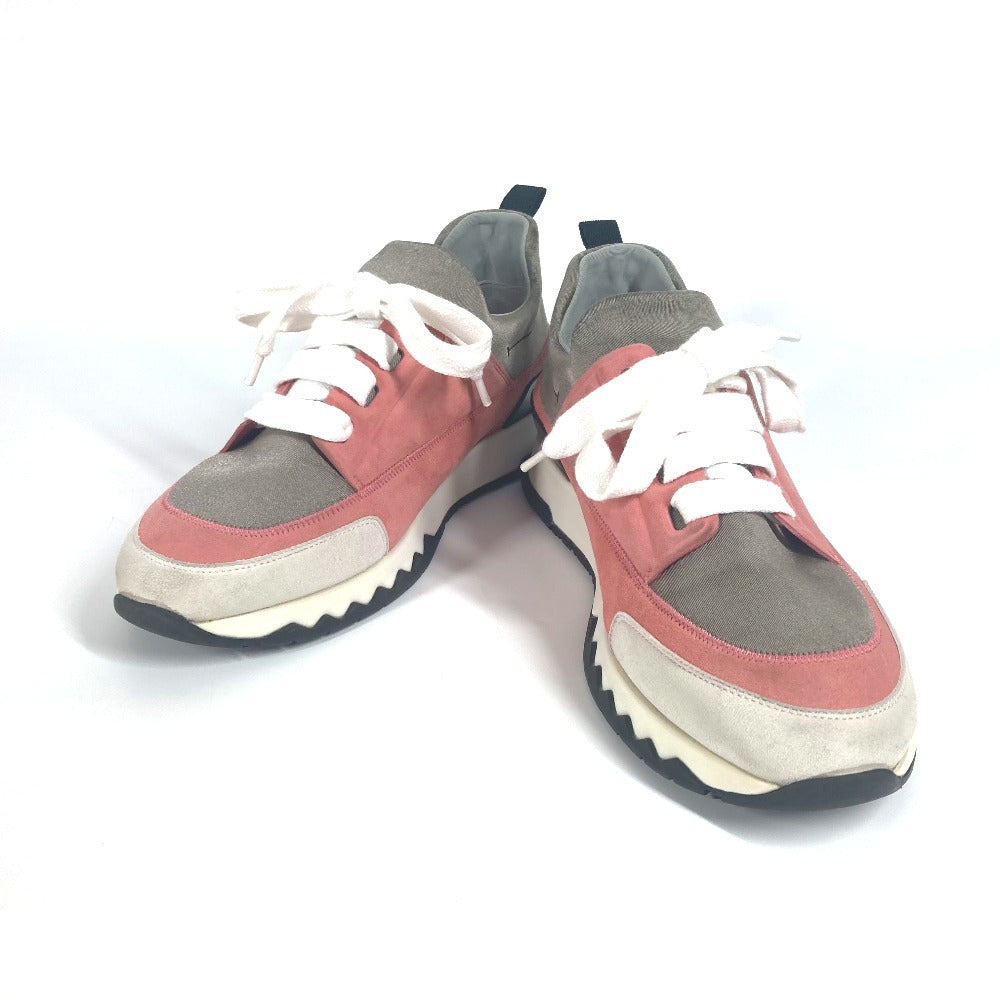 HERMES sneakers suede pink Stadium 35.5