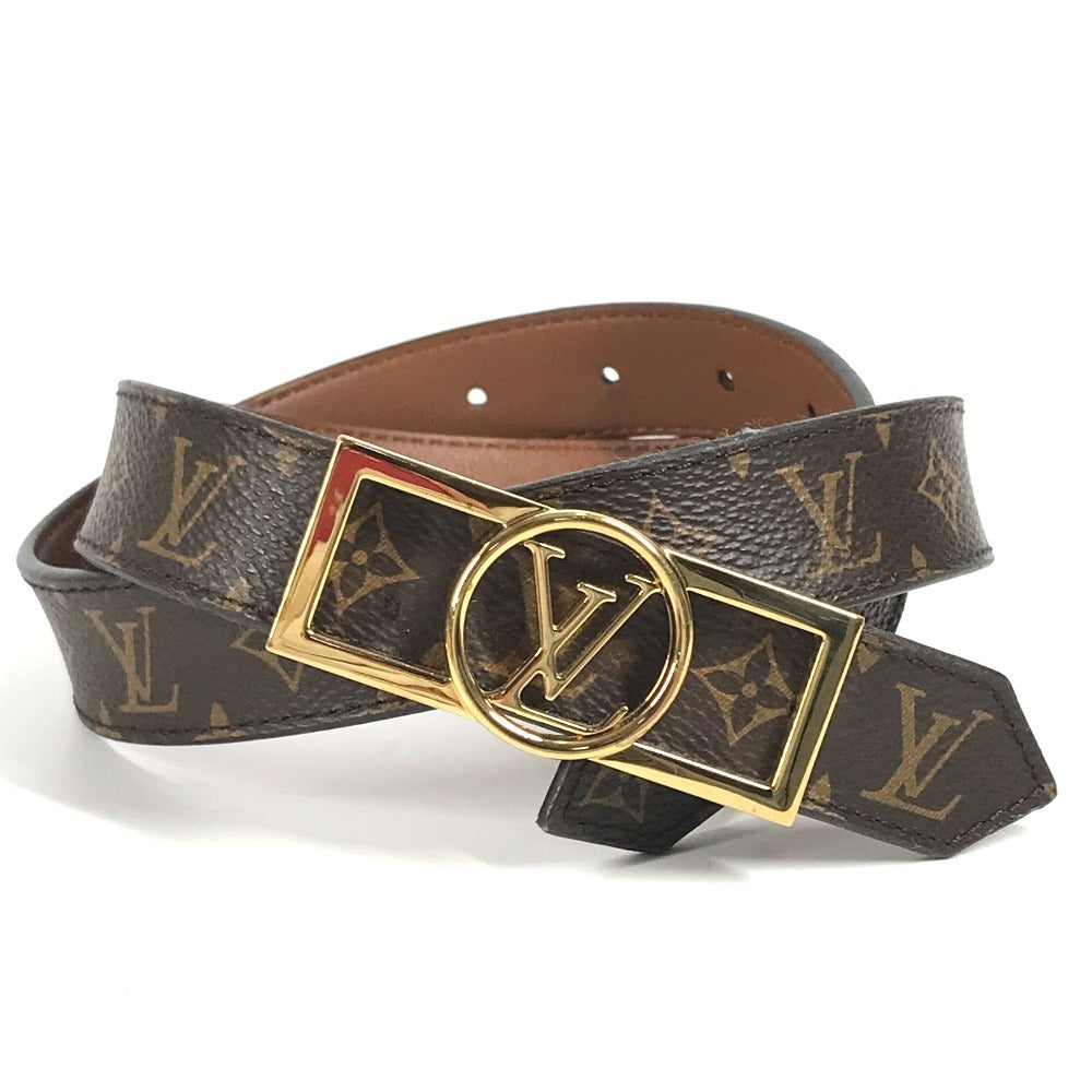 LOUIS VUITTON belt M0196Y Monogram canvas Brown Monogram 25mm Reversible Dauphine Belt 80