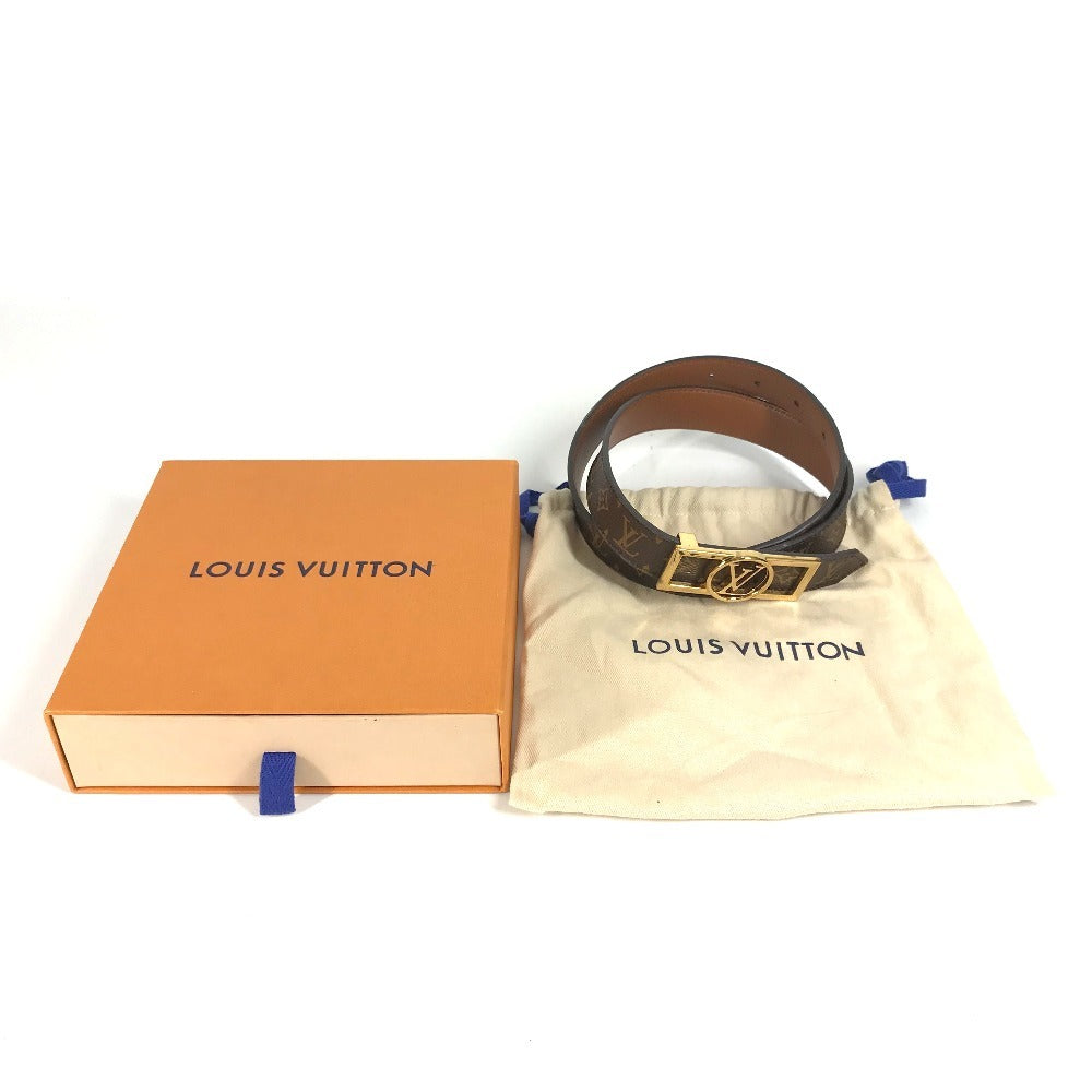 LOUIS VUITTON belt M0196Y Monogram canvas Brown Monogram 25mm Reversible Dauphine Belt 80