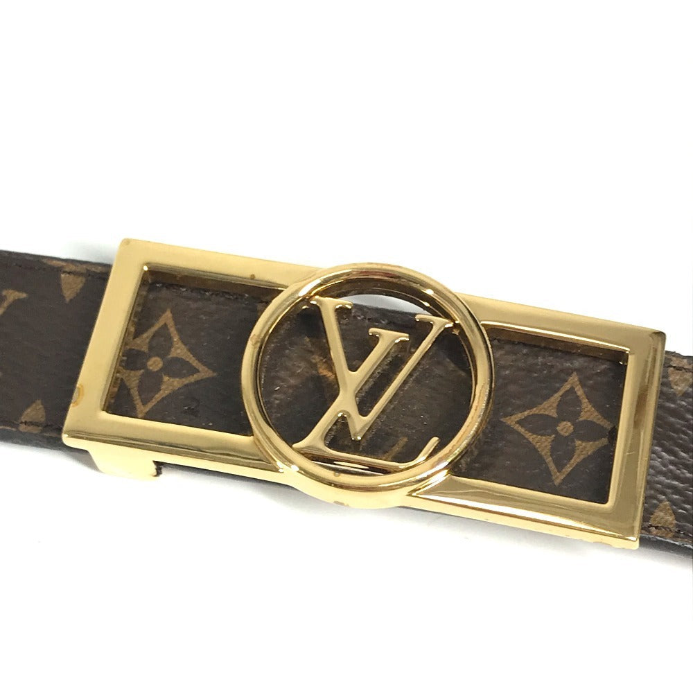 LOUIS VUITTON belt M0196Y Monogram canvas Brown Monogram 25mm Reversible Dauphine Belt 80