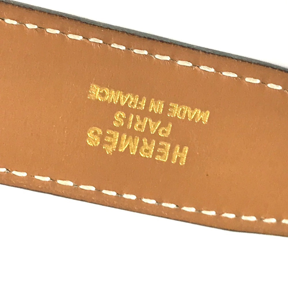 HERMES belt leather black Belt only 65