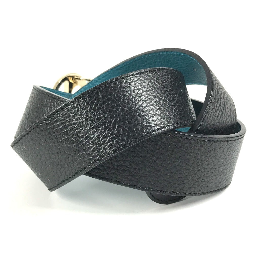GUCCI belt 450000 leather black Double G GG logo 90
