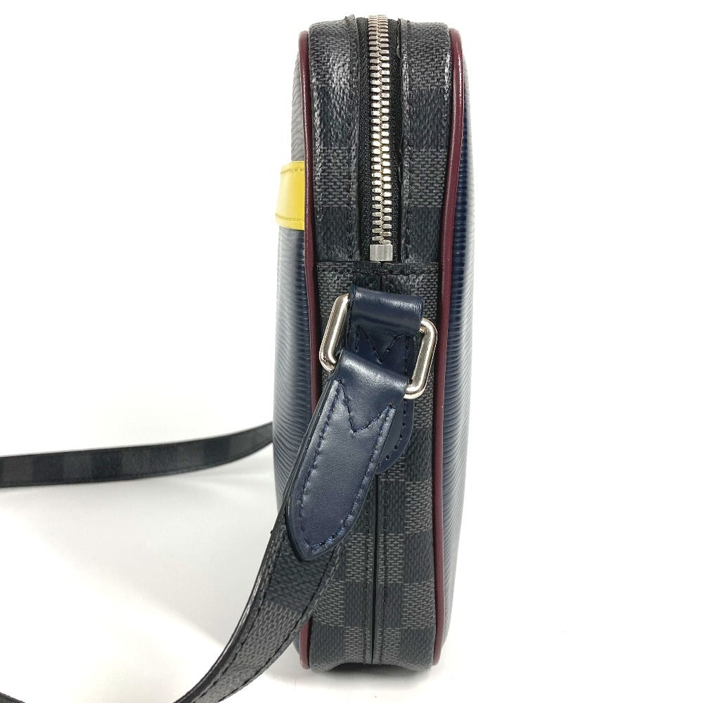 LOUIS VUITTON Shoulder Bag M55100 Damier Graphite Canvas, Epi Leather Navy Epidamie Graffit Danube Slim
