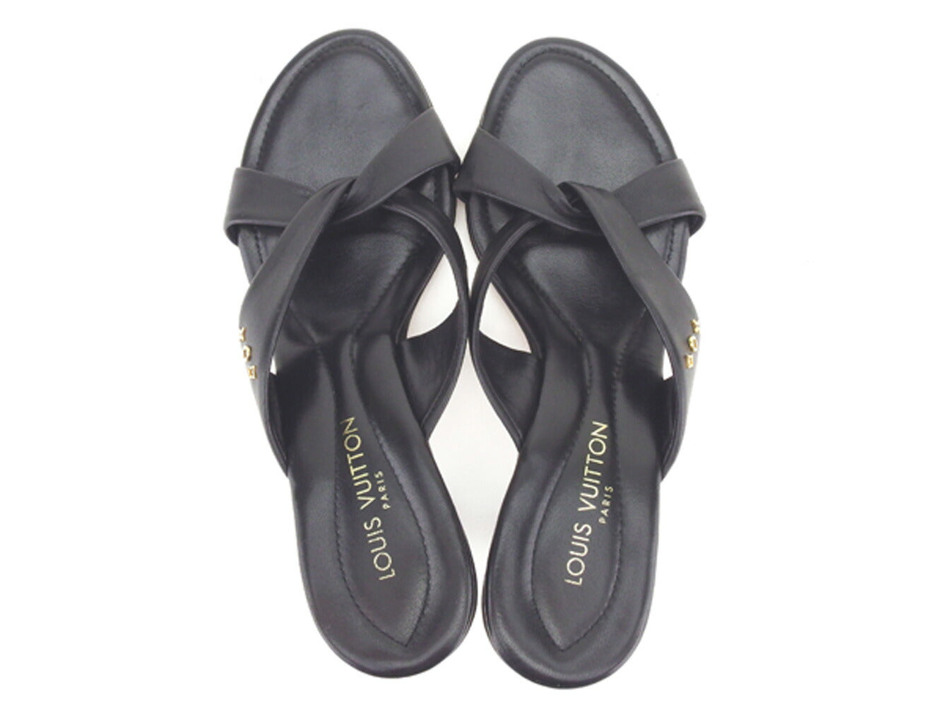 LOUIS VUITTON Sandals black 34