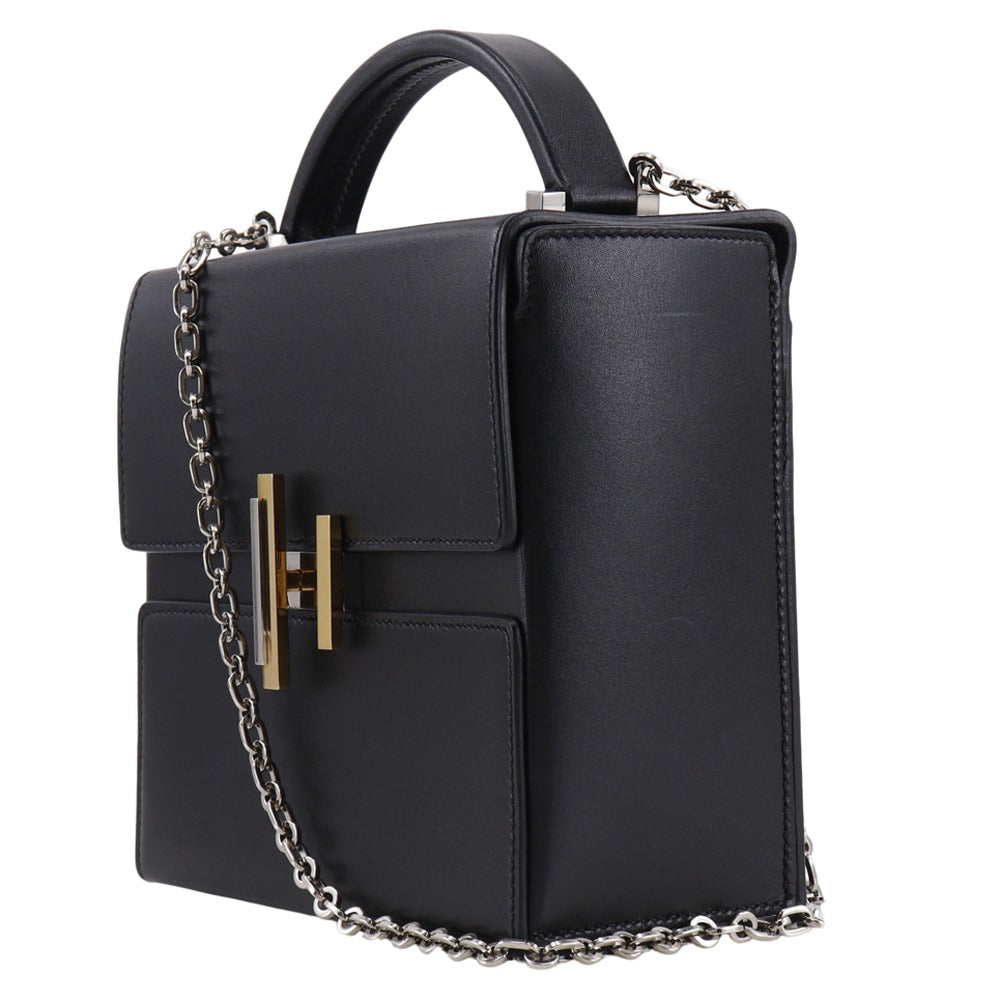 HERMES Shoulder Bag leather black 2WAY cinematic