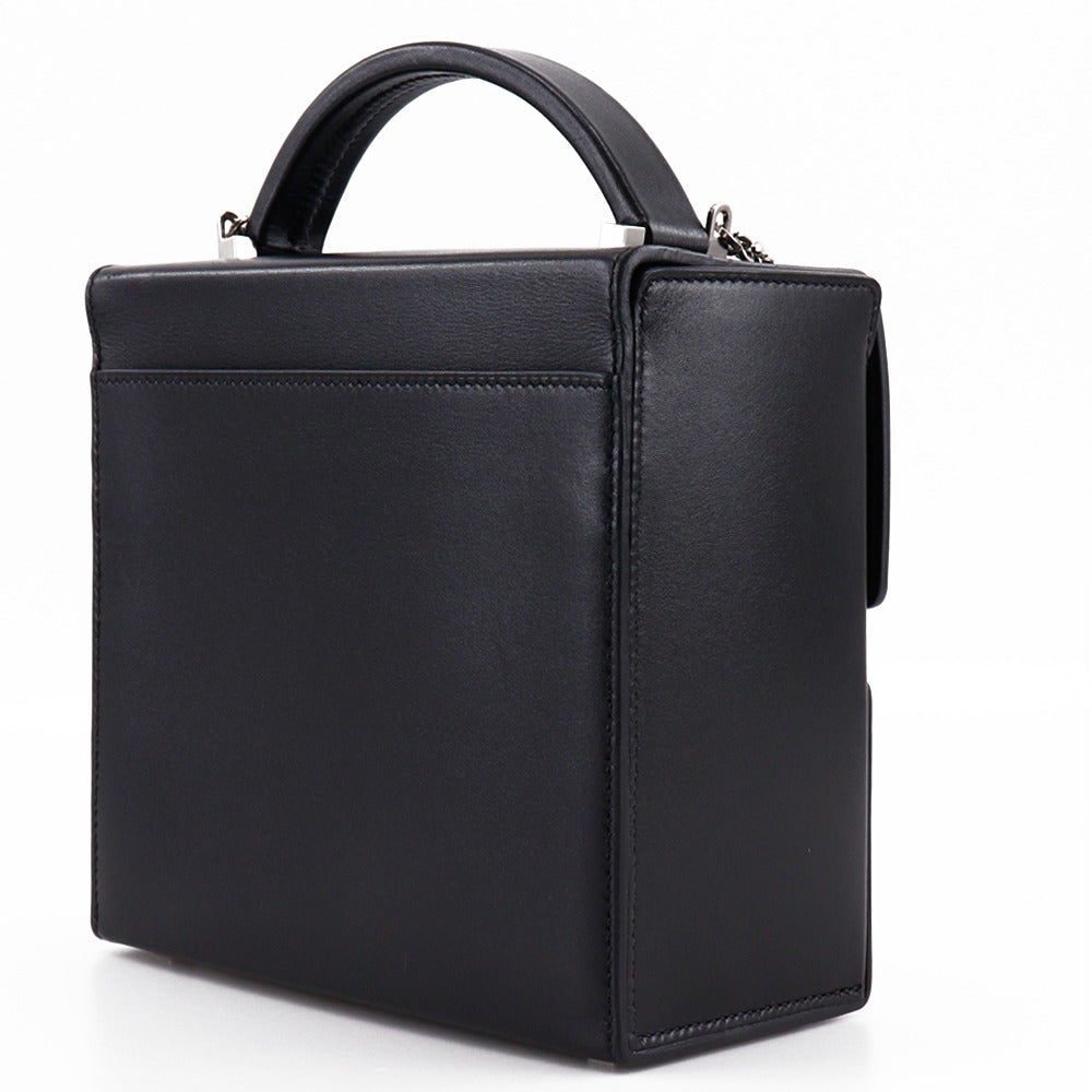 HERMES Shoulder Bag leather black 2WAY cinematic