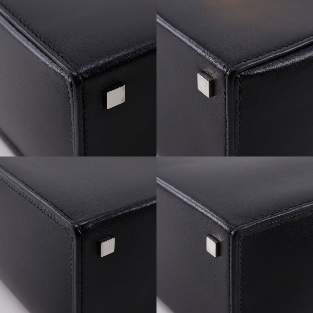 HERMES Shoulder Bag leather black 2WAY cinematic