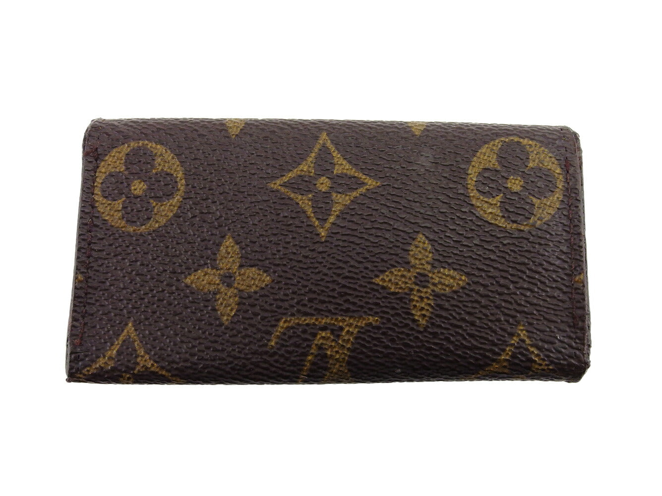 LOUIS VUITTON Key case Key holder  M62631 Brown beige gold Multicles4