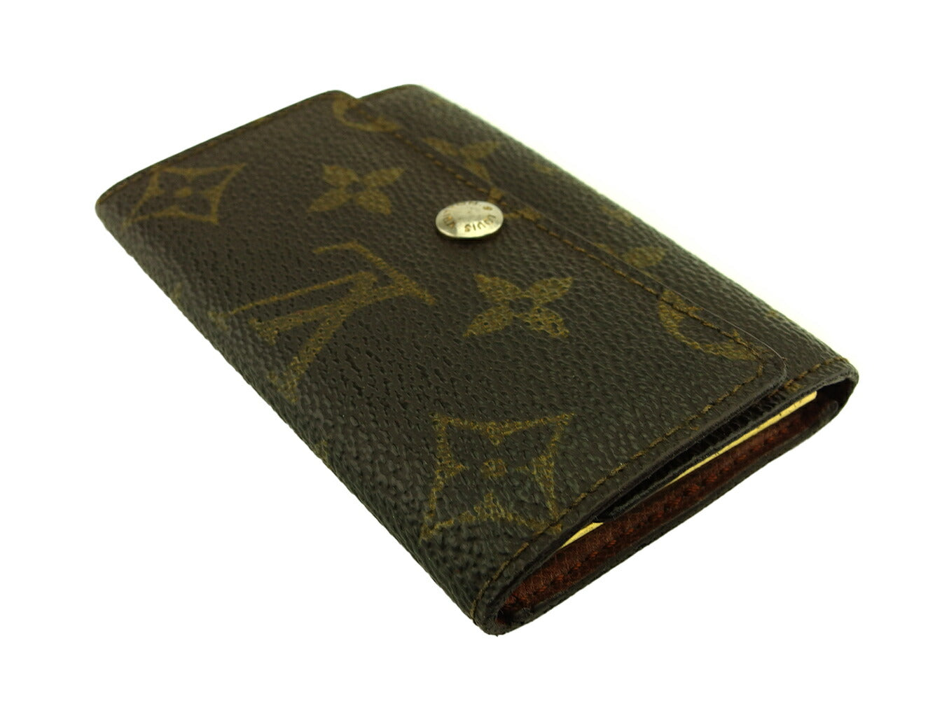 LOUIS VUITTON Key case Key holder  M62630 Brown beige gold Multicles6
