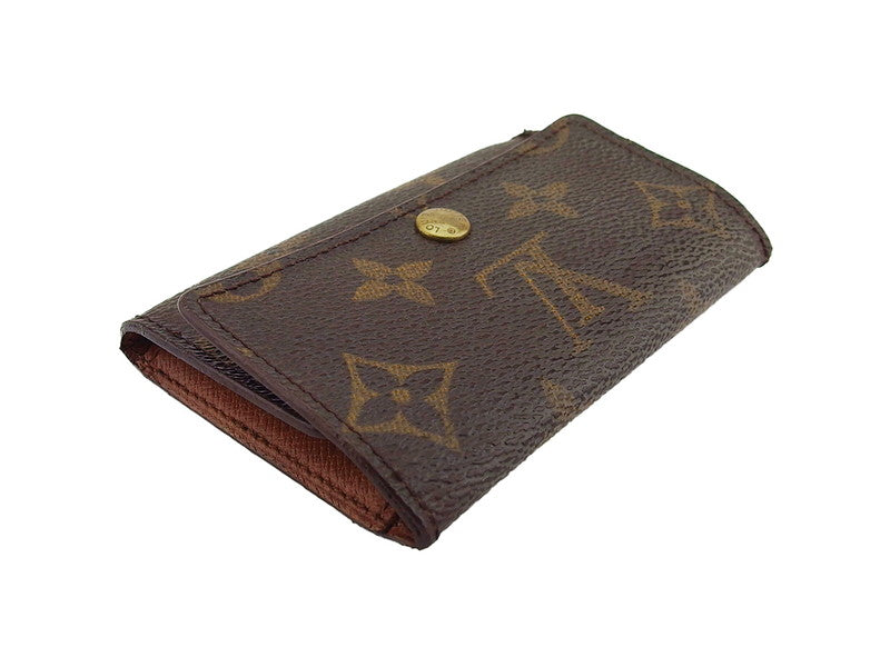 LOUIS VUITTON Key case Key holder  M62630 Brown beige gold Multicles6