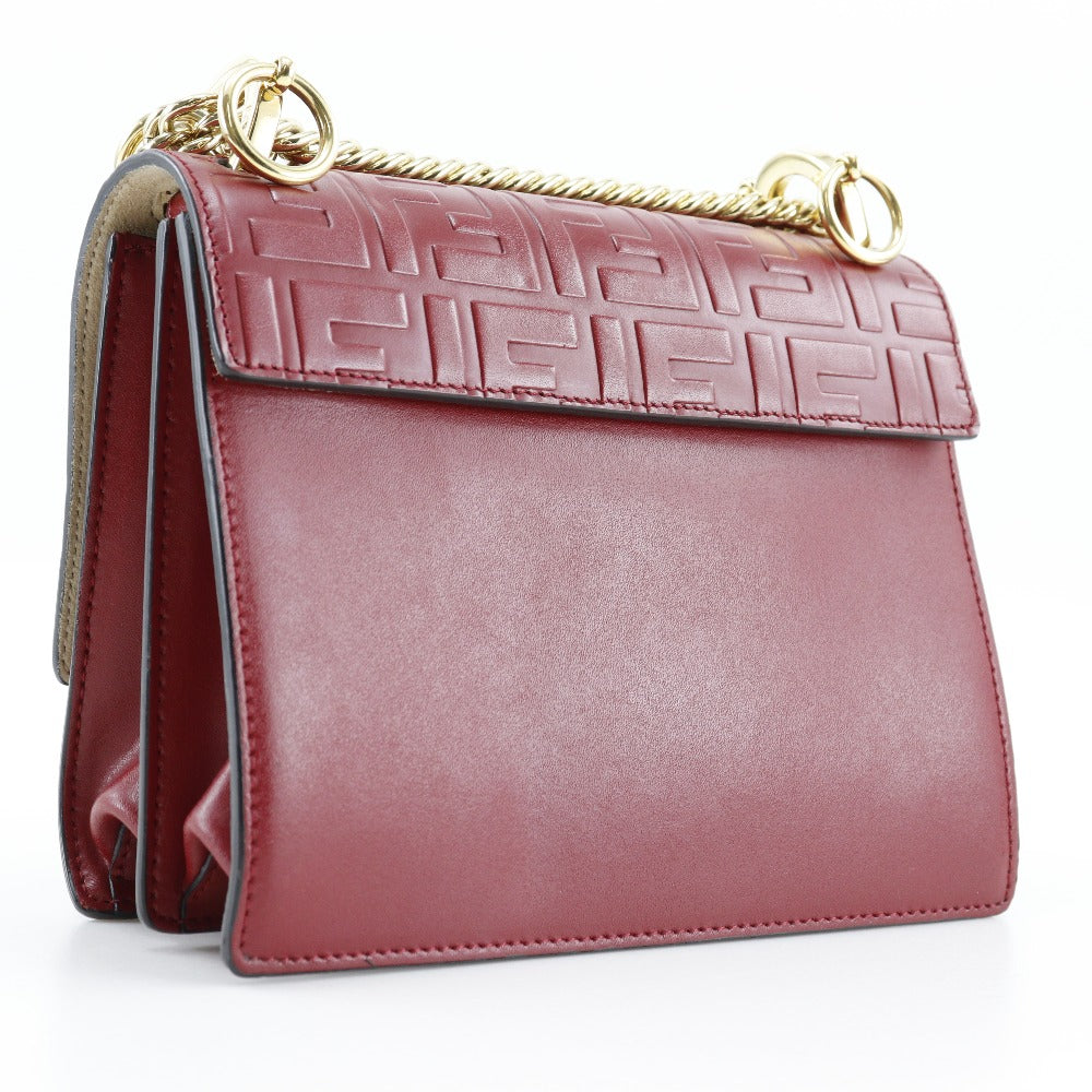 FENDI Shoulder Bag 8M0381 A417 Calfskin Red Mini canai
