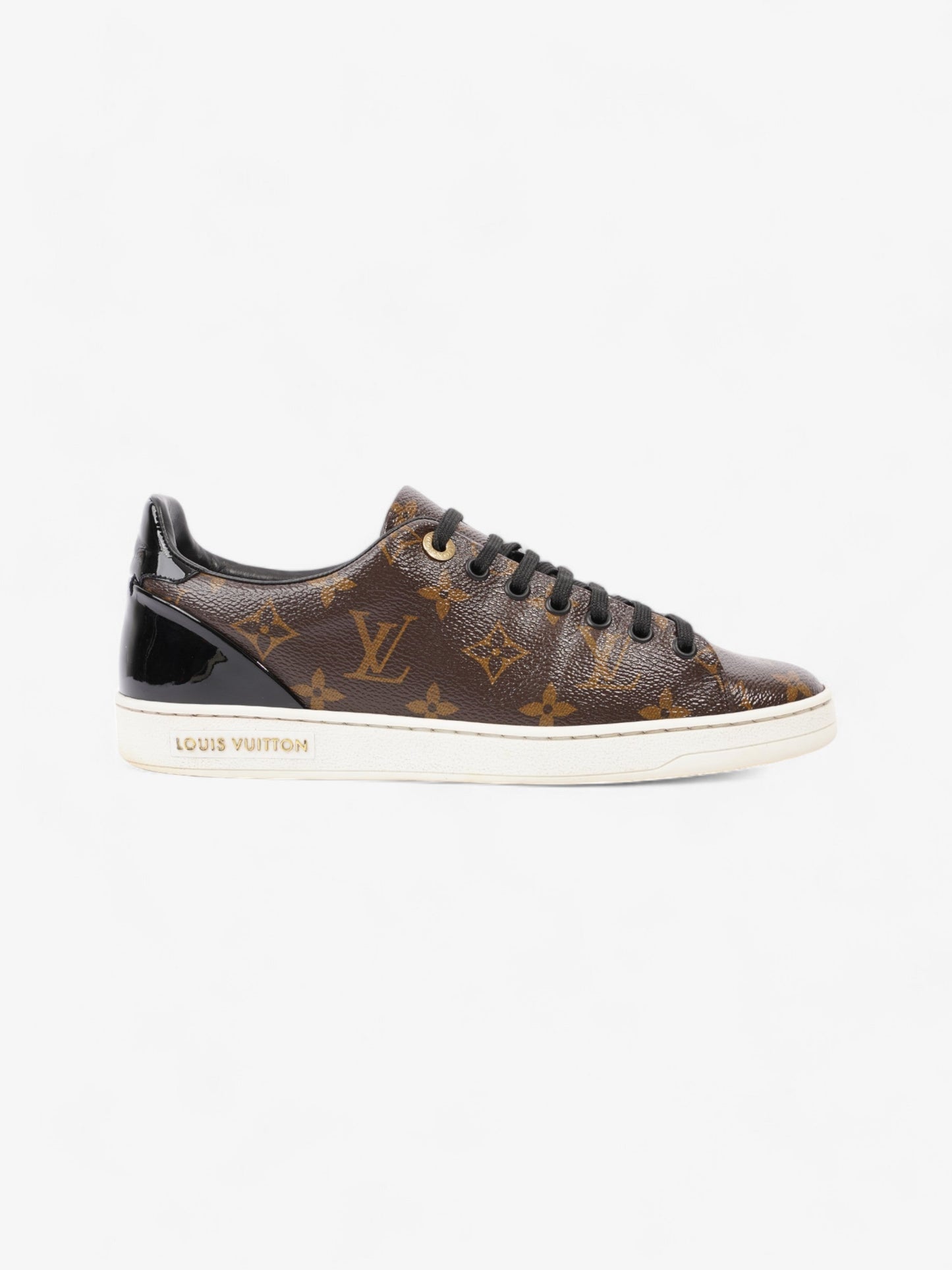 Louis Vuitton Front Row Monogram / Black Coated Canvas EU 38 UK 5