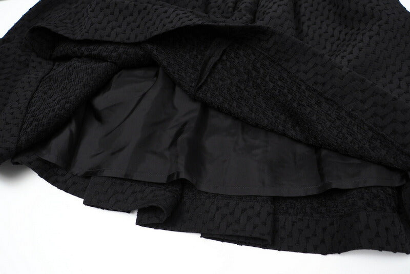BURBERRY BLACK LABEL skirt D5S94-506-09 Main: 100% polyester black Women 36