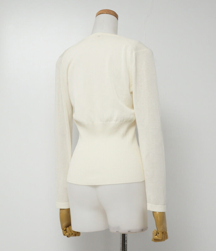 HERMES knit cotton 100% Ivory Women 38