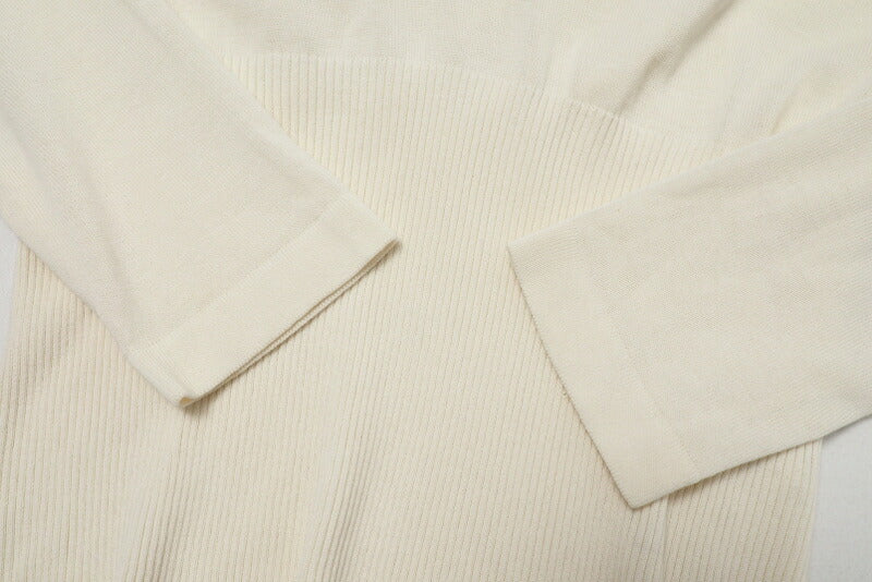 HERMES knit cotton 100% Ivory Women 38