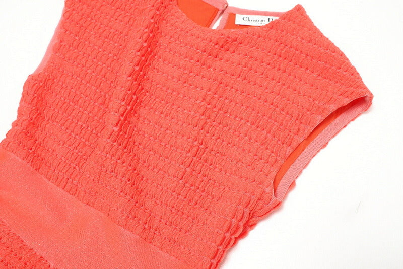 Dior one piece 4C24609AM508 70% polyester, 25% cotton, 5% polyamide/lye Coral orange Women I38