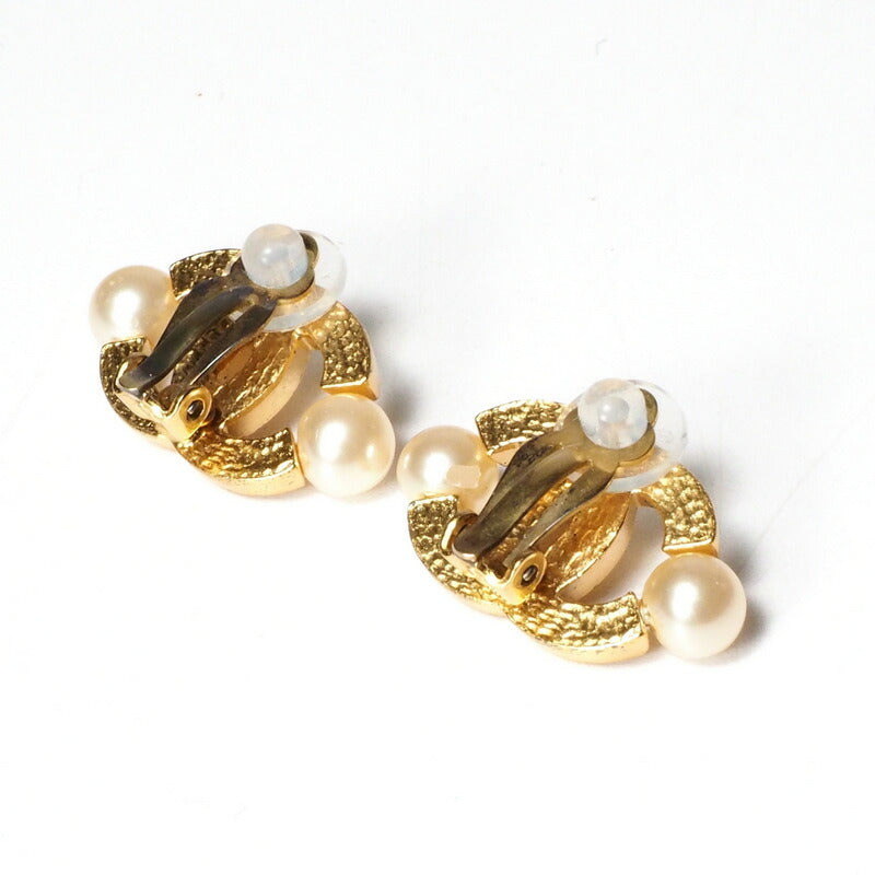 CHANEL Earring Gold Plated, Pearl gold Women