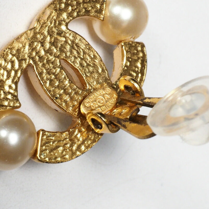 CHANEL Earring Gold Plated, Pearl gold Women