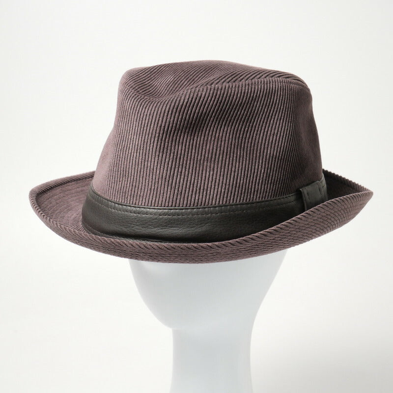 HERMES hat 2733 83% polyester, 17% nylon Purple / brown Women 59