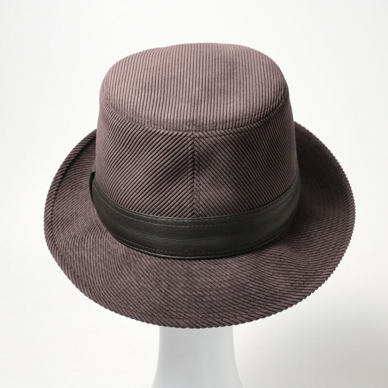 HERMES hat 2733 83% polyester, 17% nylon Purple / brown Women 59