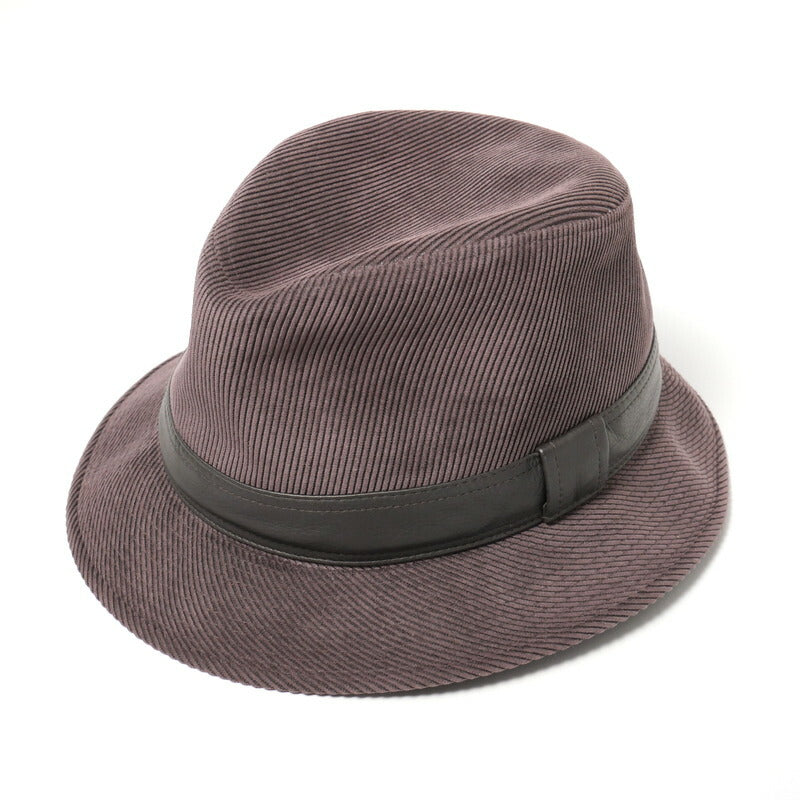 HERMES hat 2733 83% polyester, 17% nylon Purple / brown Women 59