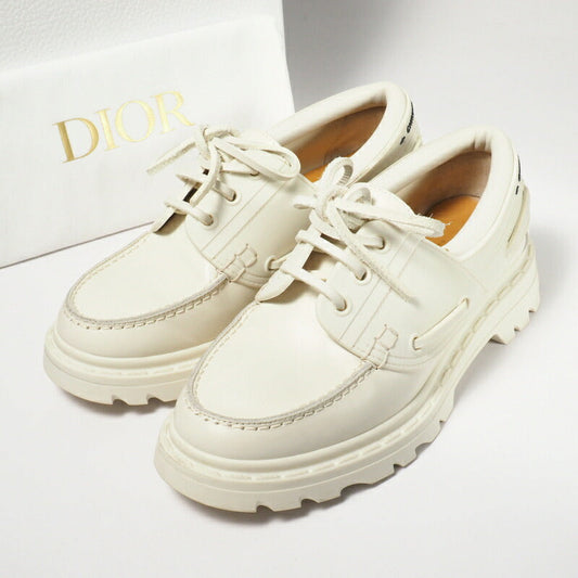 Dior Deck shoes KCB637CRUS03W leather Ivory DIOR WALKER Women 35