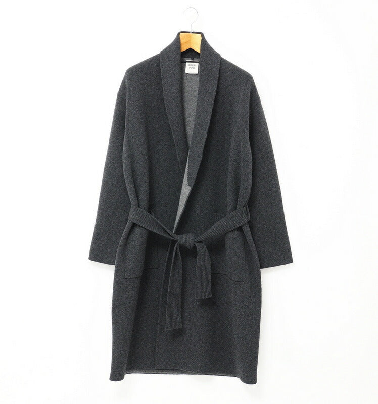 HERMES cardigan cashmere gray Women 44