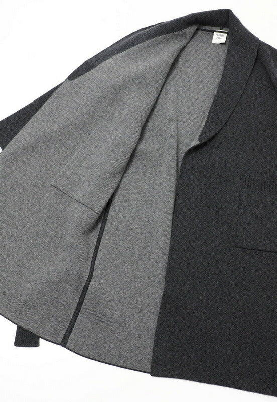 HERMES cardigan cashmere gray Women 44