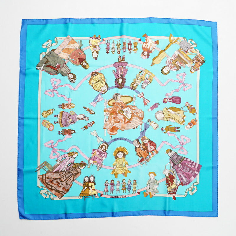 HERMES scarf silk Blue type Women