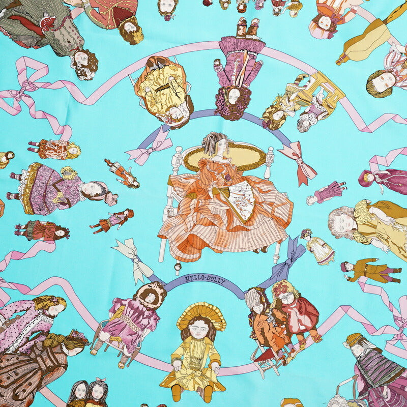 HERMES scarf silk Blue type Women
