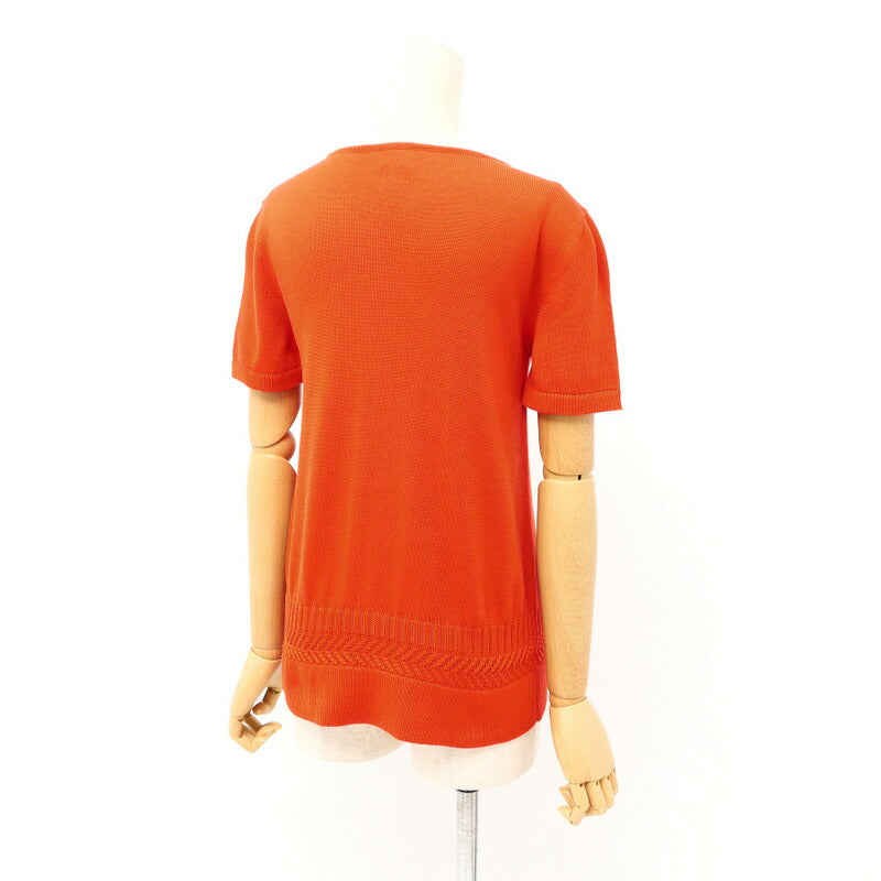 HERMES knit knit Orange type Women 34