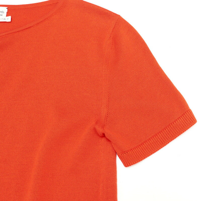 HERMES knit knit Orange type Women 34